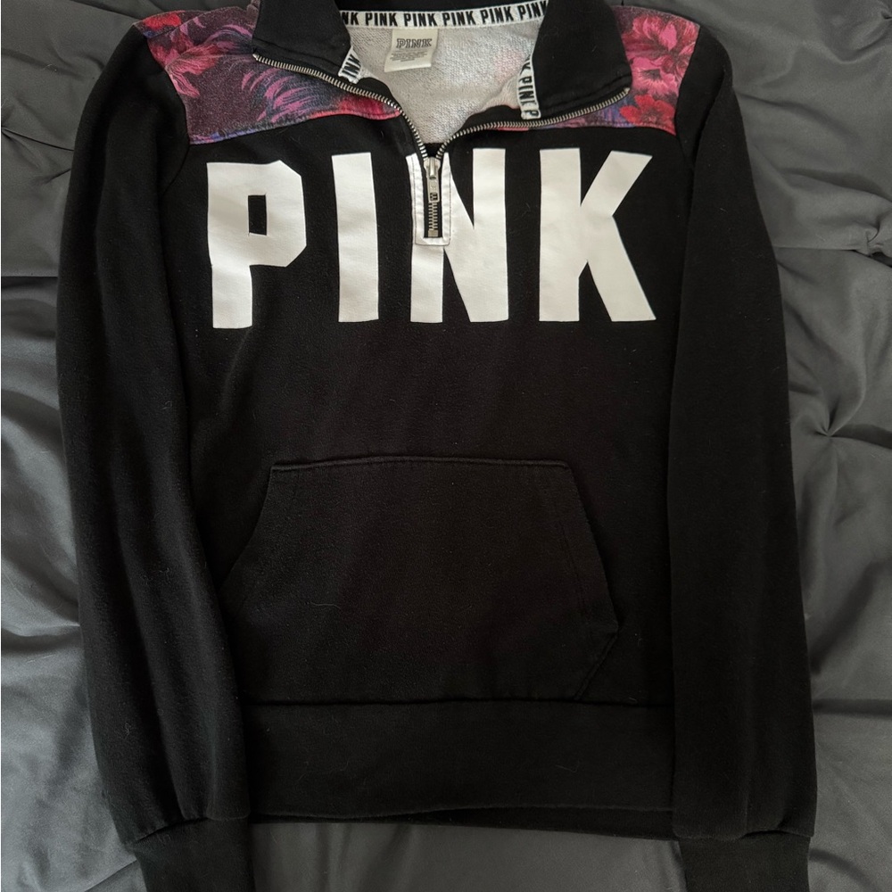 Y2K PINK Victoria's Secret Quarter-Zip Top